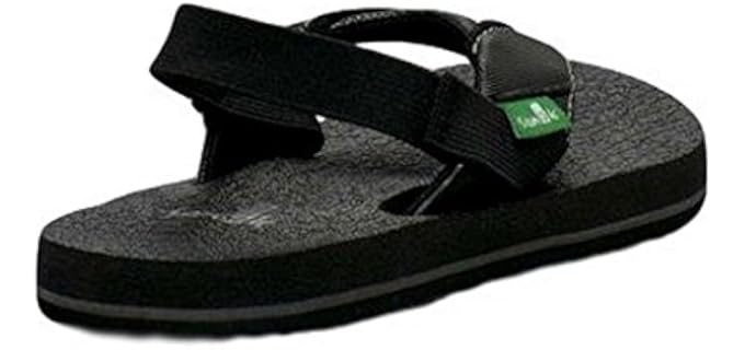 Sanuk Boy's Root Beer - Flip Flops for Kids