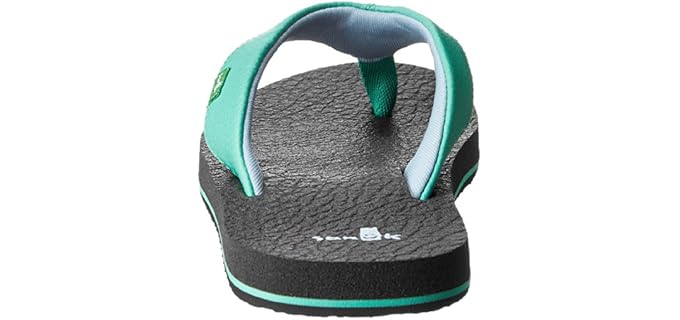 Sanuk Girl's Root Beer - Flip Flops for Kids