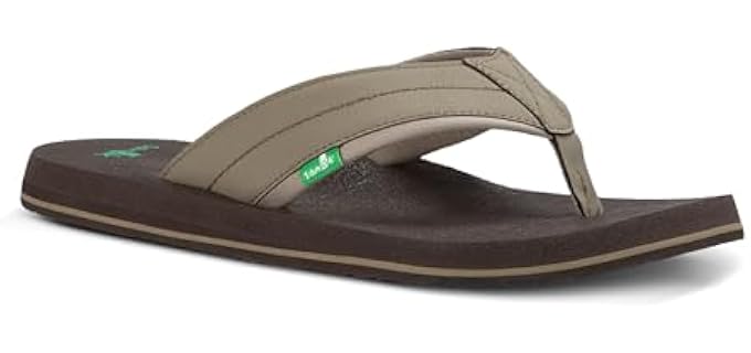 Sanuk Men's Beer Cozy - Memory Foam Flip Flops