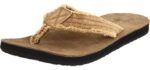 Sanuk Men's Fraid Not - Cork Flip Flops