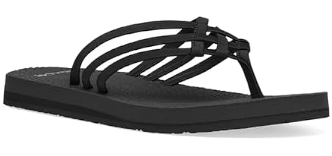 Sanuk Women's Yoga Sandy - Memory Foam Flip Flops