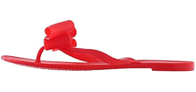 Shoe N Tale Women's Ribbon - Bow Top Flip Flop