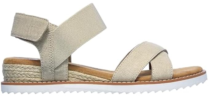 Skechers Women's Desert Kiss Secret - Casual Memory Foam Sandals