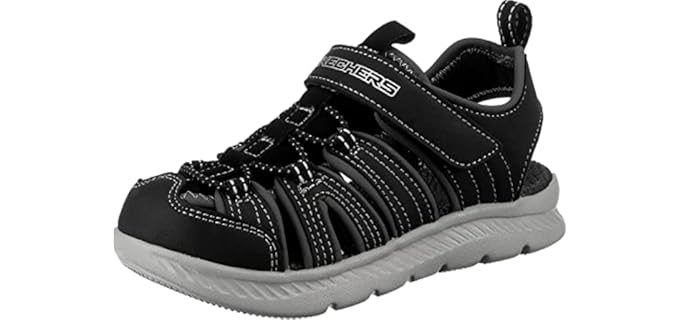 Skechers Girls's C-Flex Shine Star - Sandal for Toddlers