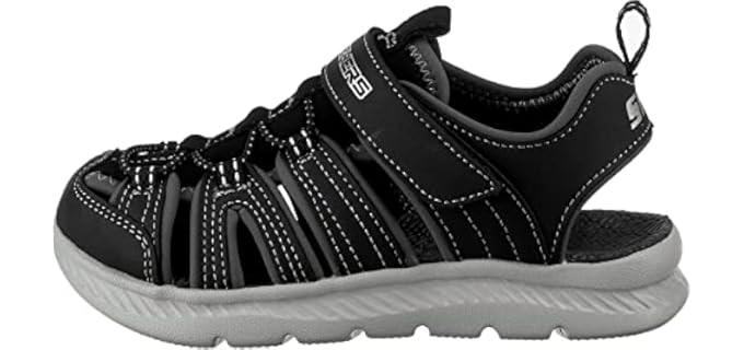 Skechers Girls's C-Flex Shine Star - Sandal for Toddlers