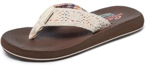 Skechers Women's Cali Asana - Memory Foam Flip Flops