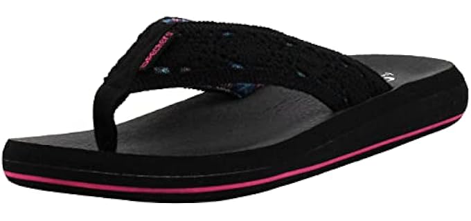 Skechers Women's Cali - Wide Fit Flip Flops