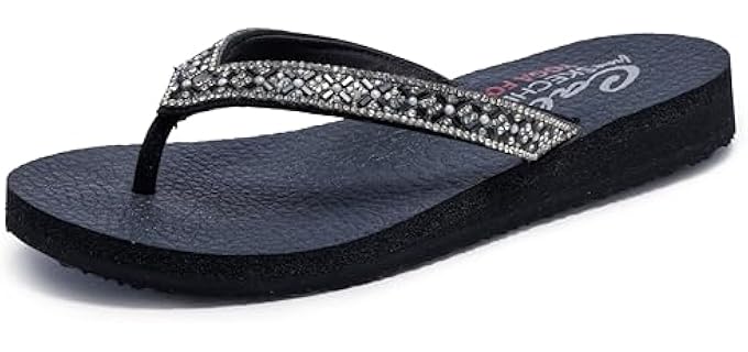 Skechers Women's Cali Meditation - Sandals for Plantar Fasciitis Relief