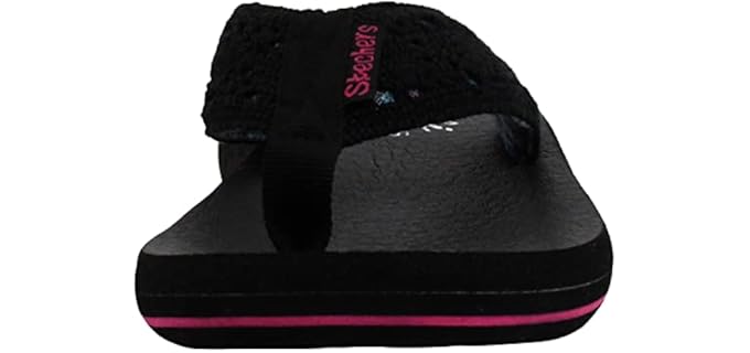 Skechers Women's Cali - Wide Fit Flip Flops