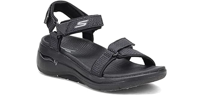 Skechers Women's Arch Fit Athletic - Adjustable Sandals for Diabetic Feet