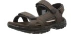 Skechers Men's Louden - Comfortable Memory Foam Sandals