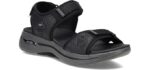 Skechers Men's Arch Fit Athletic - Adjustable Sandals for Diabetic Feet