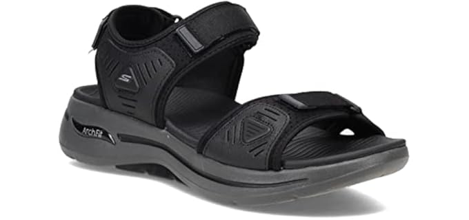 Skechers Men's Arch Fit Athletic - Adjustable Sandals for Diabetic Feet