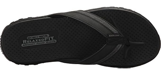 Skechers Men's Cobano - Wide Fit Flip Flops