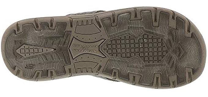 Skechers Men's Evented Rosen - Wide Width Flip Flops