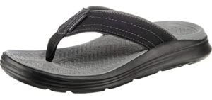 Skechers Men's Sargo Reyon - Wide Width Flip Flops