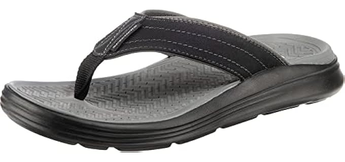 Skechers Men's Sargo Reyon - Wide Width Flip Flops