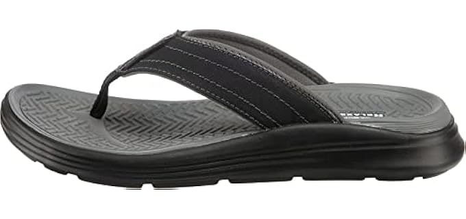 Skechers Men's Sargo Reyon - Wide Width Flip Flops