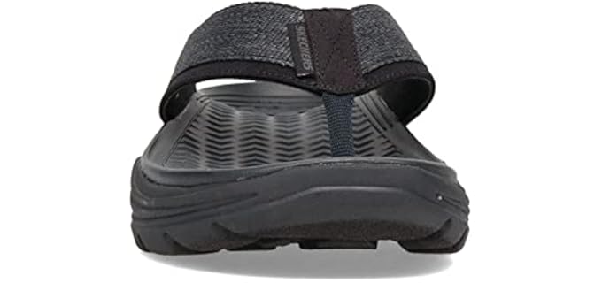 Skechers Men's Go Walk Move - Wide Width Flip Flops