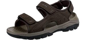 Skechers Men's Tresmen-Garo - Sandal for Walking All Day & Knee Pain