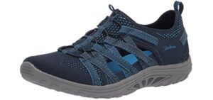 Skechers Women's Reggae Fest Hooked - Sandals for Plantar Fasciitis