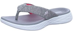 Skechers Women's On the Go 600 - Flip Flops for Overweight Men and Women