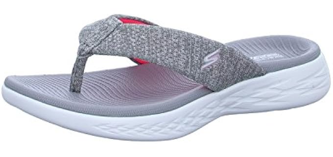 Skechers Women's On the Go 600 - Flip Flops for Overweight Men and Women