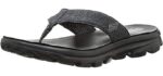 Skechers Women's Go Walk Move - Wide Width Flip Flops