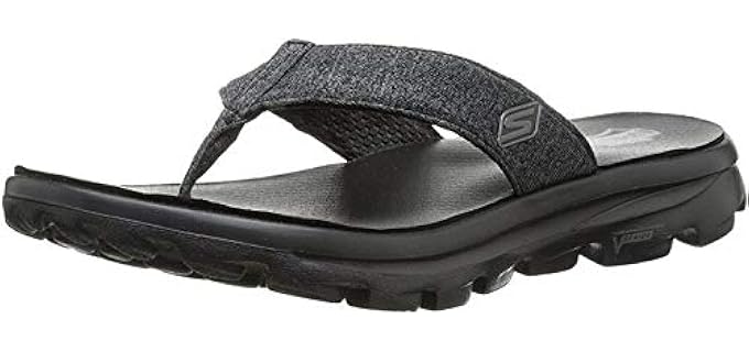 Skechers Women's Go Walk Move - Wide Width Flip Flops