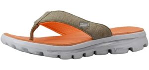 Skechers Women's Go Walk Solstice - Wide Width Flip Flops