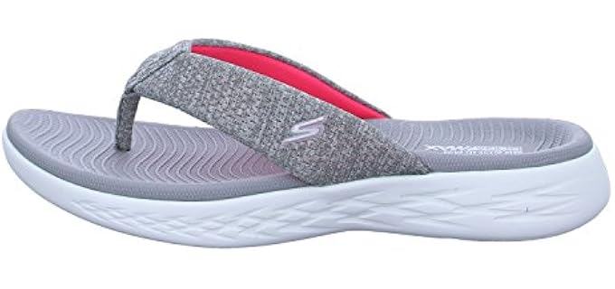 Skechers Women's On the Go 600 - Flip Flops for Overweight Men and Women