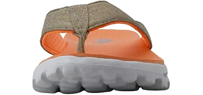 Skechers Women's Go Walk Solstice - Wide Width Flip Flops