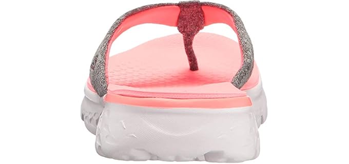 Skechers Women's Go Walk Pizazz - Wider Fit Flip Flops