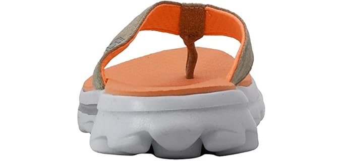 Skechers Women's Go Walk Solstice - Wide Width Flip Flops