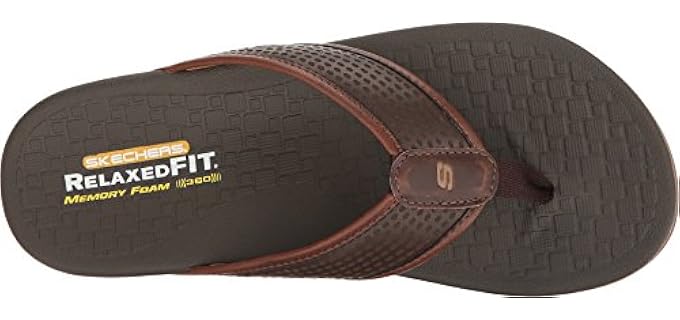 Skechers Men's Pelem Emiro - Sandals for Plantar Fasciitis Relief