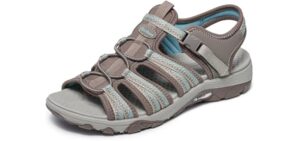Skechers Women's Arch Fit Reggae - Sandals for Hallux Rigidus
