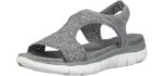 Skechers Women's Flex Appeal 2.0 Start Up - Comfortable Memory Foam Sandals