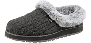 Skechers Women's Bobs Keepsakes Ice Angel - Cracked Heel Slippers