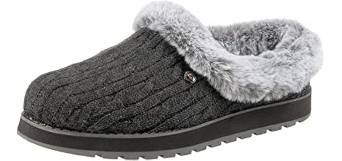 Skechers Women's Bobs Keepsakes Ice Angel - Cracked Heel Slippers