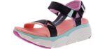 Skechers Women's Max Cushioning Slide - Cushioned Sandals for Teachers