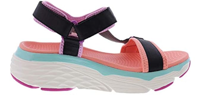 Skechers Women's Max Cushioning Slide - Cushioned Sandals for Teachers
