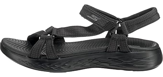 Skechers Women's 600-Brilliancy - Walking Sandal for Extensor Tendonitis