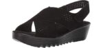 Skechers Women's Petite Parallel - Wide Width Slingback Wedge Sandal