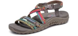 Skechers Women's Reggae Sew - Memory Foam Sandals