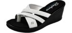 Skechers Women's Rumblers - Wege Sole Dress Sandals for Nurses