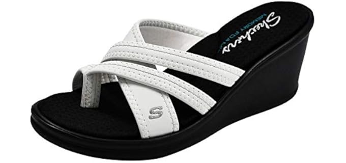 Skechers Women's Rumblers - Wege Sole Dress Sandals for Nurses