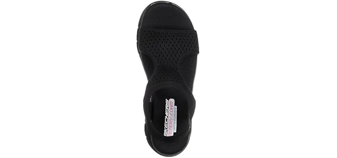 Skechers Women's Flex Appeal - Leadher Slide Sandals for Teachers