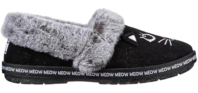 Skechers Women's Bobs Too Cozy - Slippers for Foot Pain