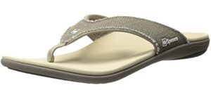 Spenco Men's Yumi - Canvas Cork Flip Flops