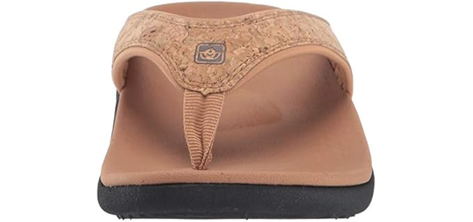 Spenco Women's Yumi - Canvas Cork Flip Flops